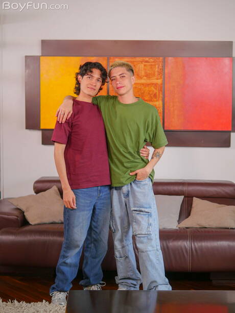 Young boy Danny Collins and young dude Jackson Perceo have a good anal sex