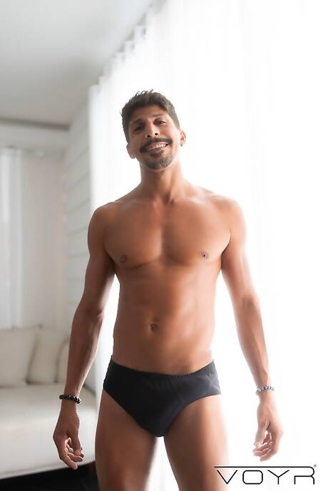 Tough guy Big Rod and husky guy Lucas Brandao fuck ass after sucking