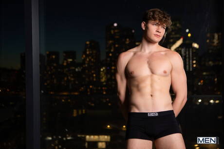 Gorący Amerykanie, dobrze zbudowany Oliver Marks i krzepki facet Carter Collins uprawiali ze sobą seks