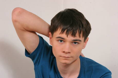 Young boy Bradley Burris shows a beautiful body