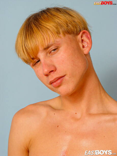 Young boy Julian shows a perfect body