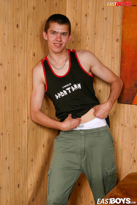 Young Enver shows a beautiful body