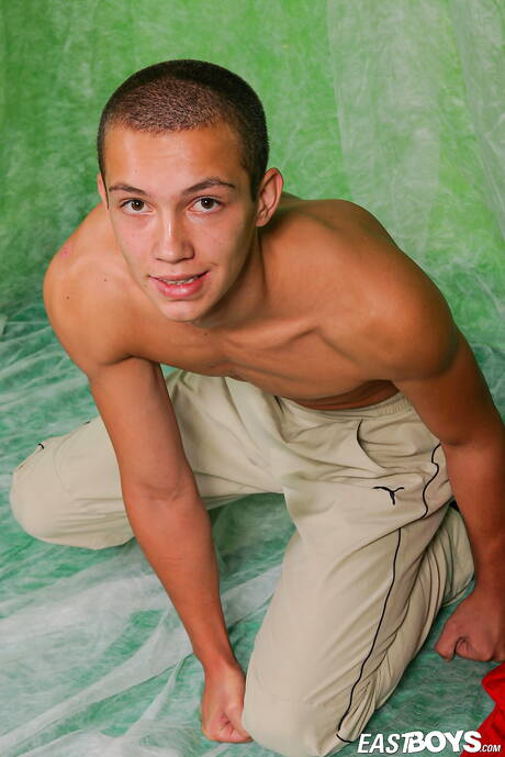 Young boy Ludmir shows a beautiful body