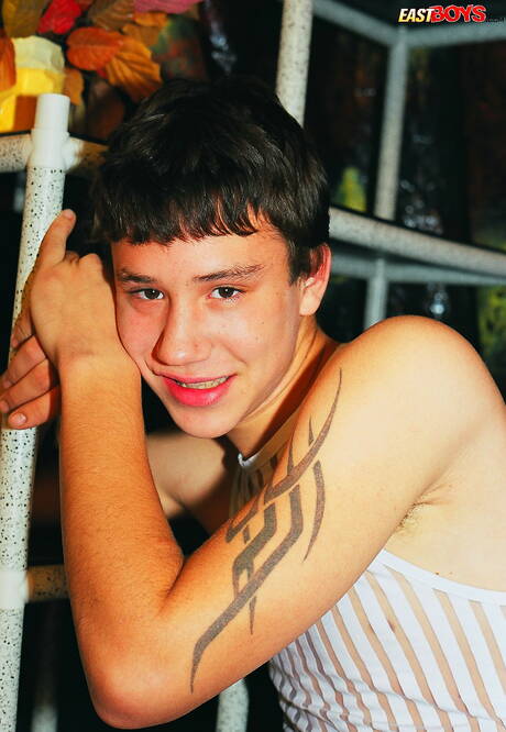 Young Kristian posing naked