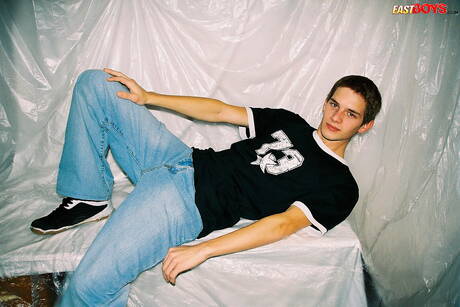 Beautiful boy Robbie shows a beautiful body