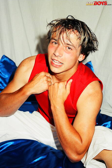 Beefcake Petros undressing