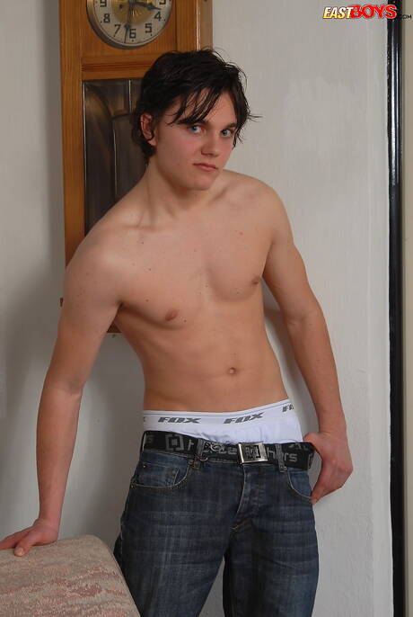 Young boy Len posing naked