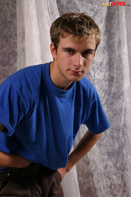 Young boy Samy get naked and showing hot butt