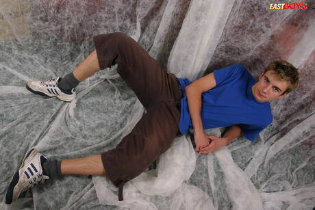 Young boy Samy get naked and showing hot butt