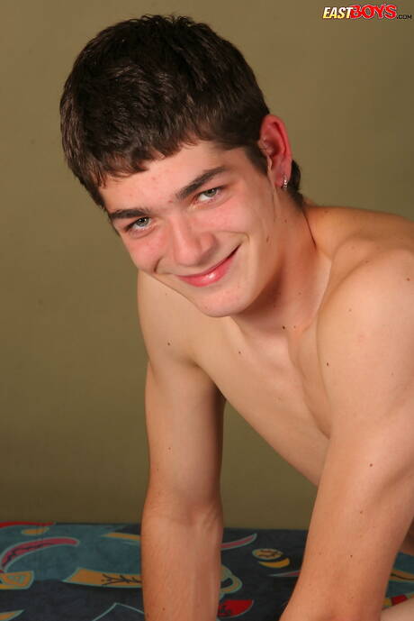 Young dude Rostislav jack off his dick