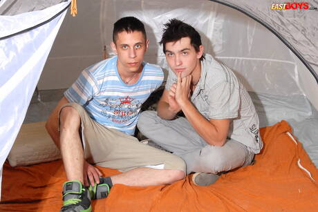 Beautiful boy Corbin and young dude Janos sucking and fucking each other