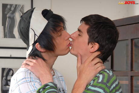 Beautiful boy Aiden fuck ass after sucking cock