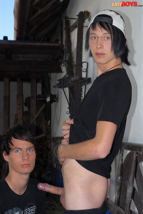 年輕的艾登在戶外口交後做愛