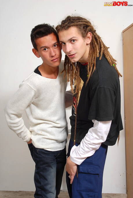 East Boys: Young Hayden and young Larry Booker have a good oral sex