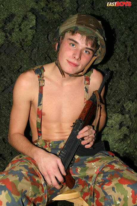 Hot twink Brian Radford playing with cock