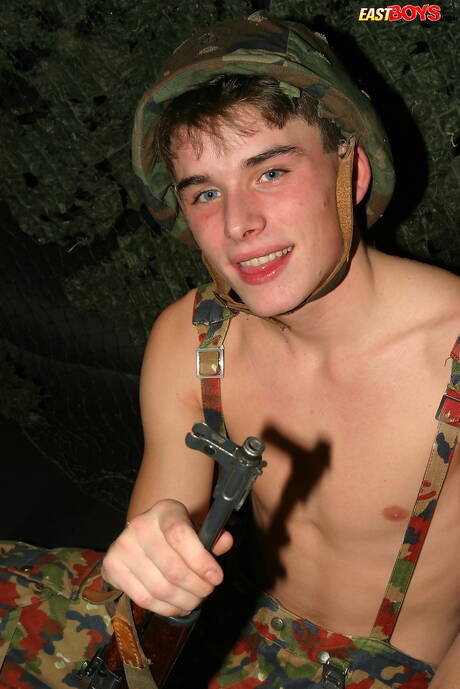 Hot twink Brian Radford playing with cock