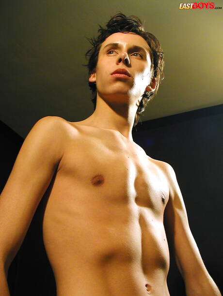 East Boys: Pretty boy Victor teasing his dick