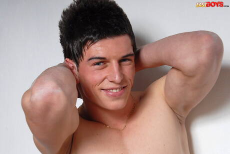 Hunk Benedikt posing naked