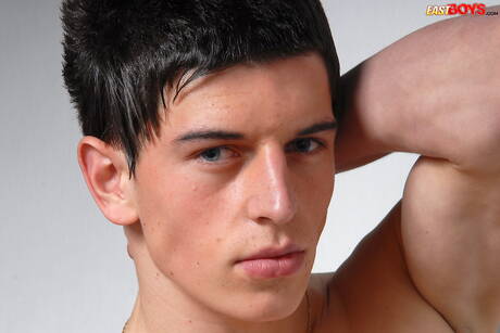 Hunk Benedikt posing naked