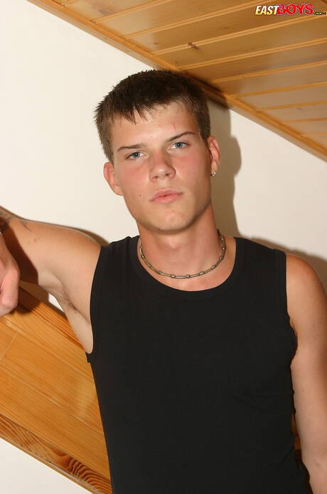 Beautiful boy Dalimil having a pleasure in bathroom