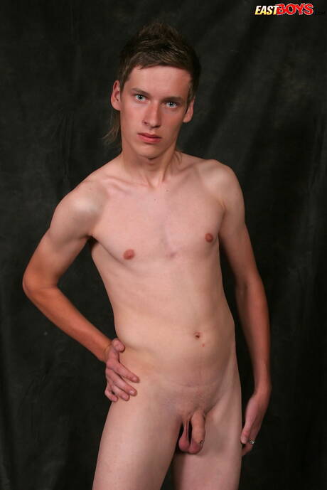 Beautiful boy Byron shows a perfect body