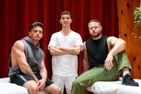 Shameless boys Trevor Brooks, Sam Ledger and Marcus Mcneil in hard threesome sex