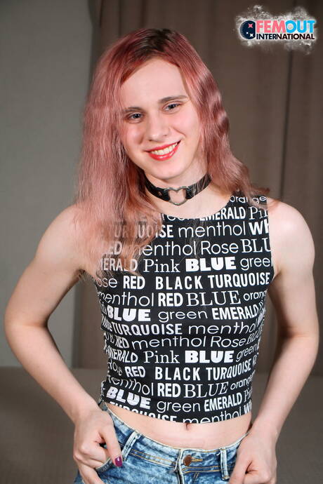 Hot Sangria masturbating with dildo